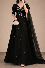 Black Fancy Maxi