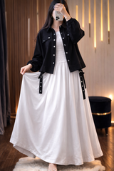 Smoke Style frock with Jacket