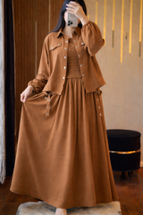 Smoke Style frock with Jacket