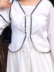 Black & White Combo Top & Skirt