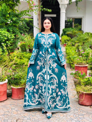 Emerald Green Printed Maxi