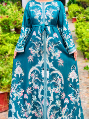Emerald Green Printed Maxi