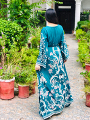 Emerald Green Printed Maxi