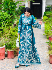 Emerald Green Printed Maxi