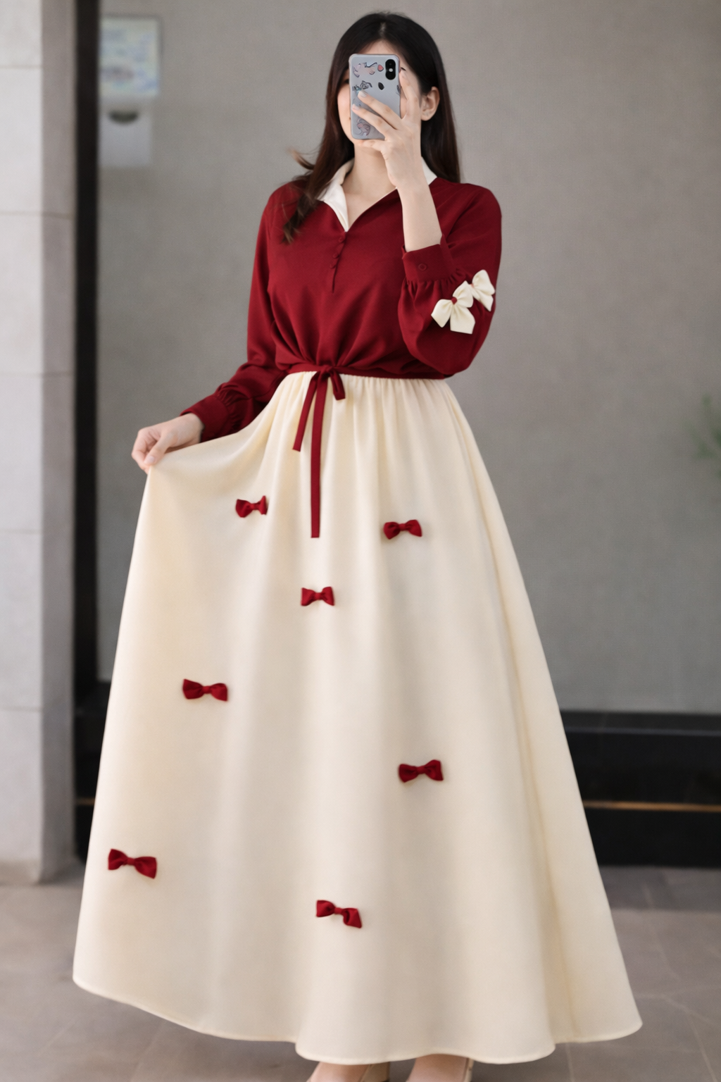 Bow Style shirt + Skirt