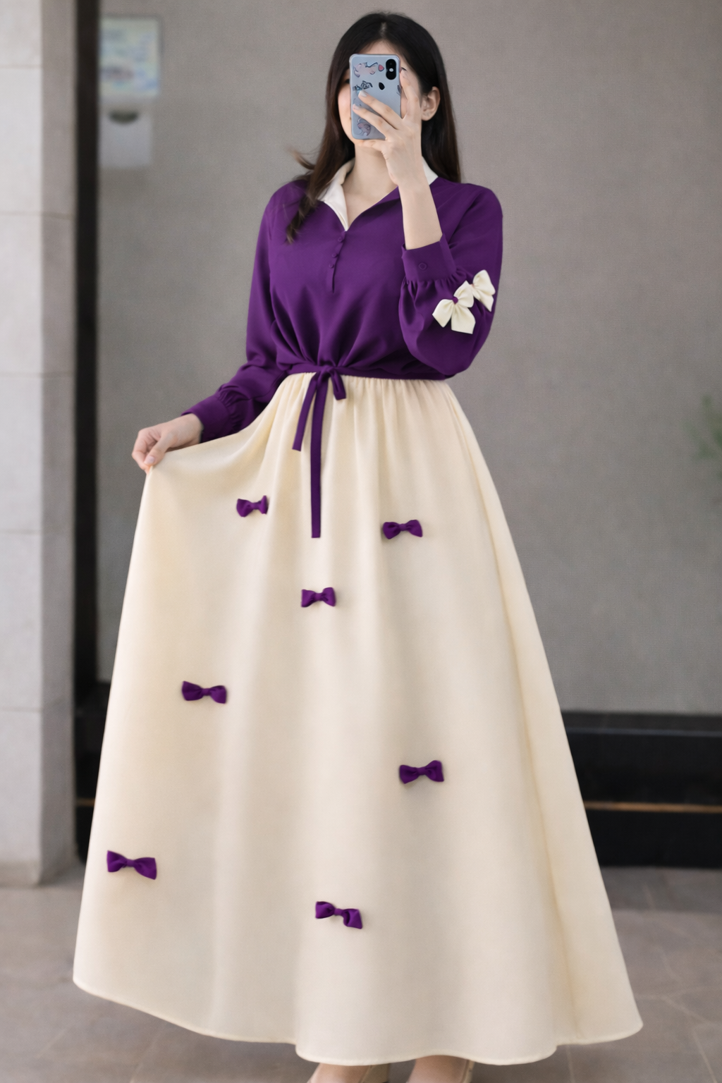 Bow Style shirt + Skirt