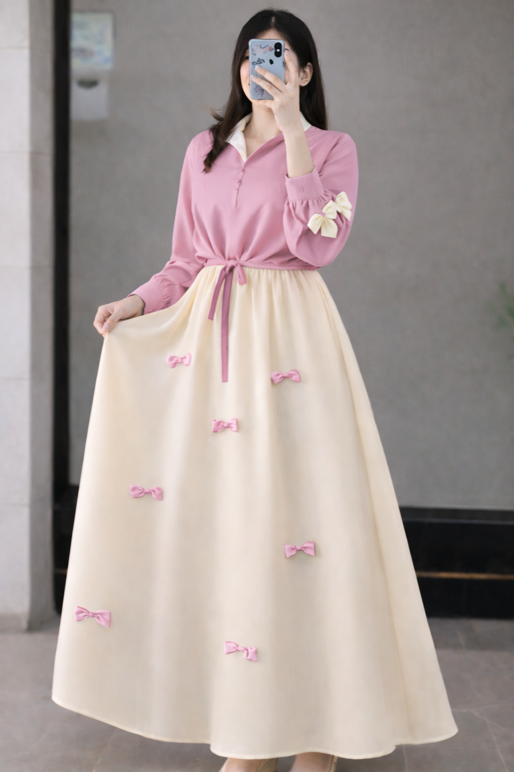 Bow Style shirt + Skirt