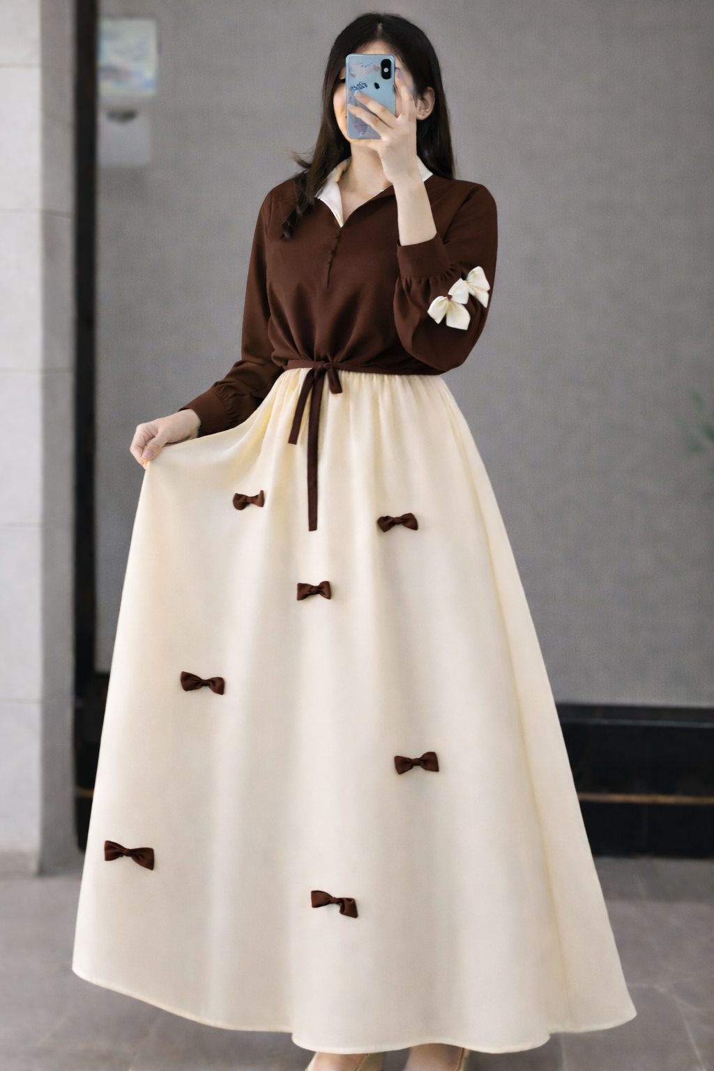 Bow Style shirt + Skirt