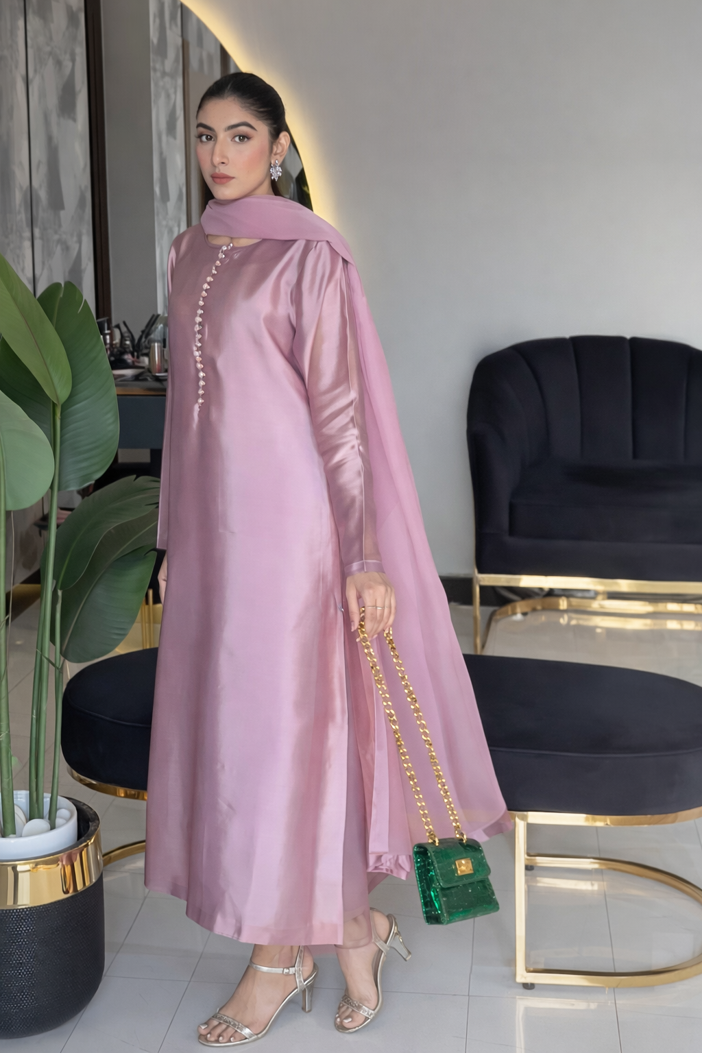 Luxry Silk 3 Piece Dress